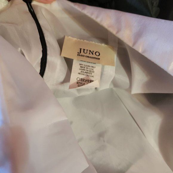 Juno Dress Collection Strapless Black and White Dress - Picture 3 of 4